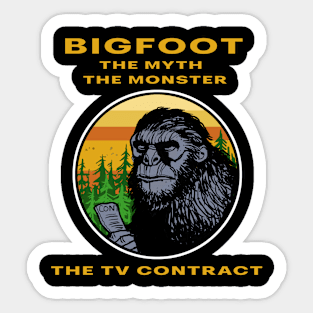 Bigfoot  in forest Sticker